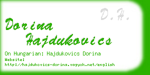 dorina hajdukovics business card